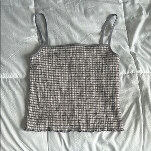 Gingham tank top